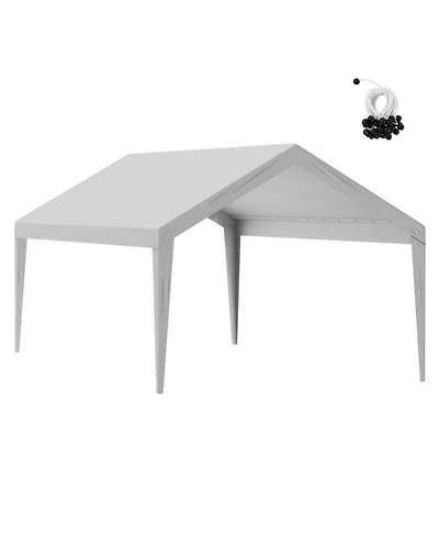 Yiortwo Replacement Carport Canopy Cover, Heavy Duty Waterproof Uv Top Tarp