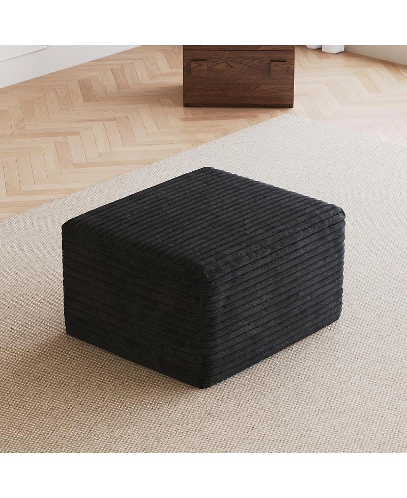 Streamdale Furniture Plush Corduroy Modular Sectional Sofa - No Assembly Required