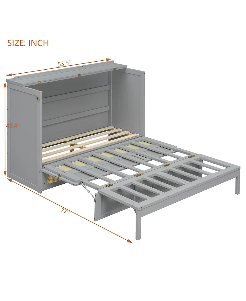 Streamdale Furniture Full Size Murphy Bed with Large Drawers