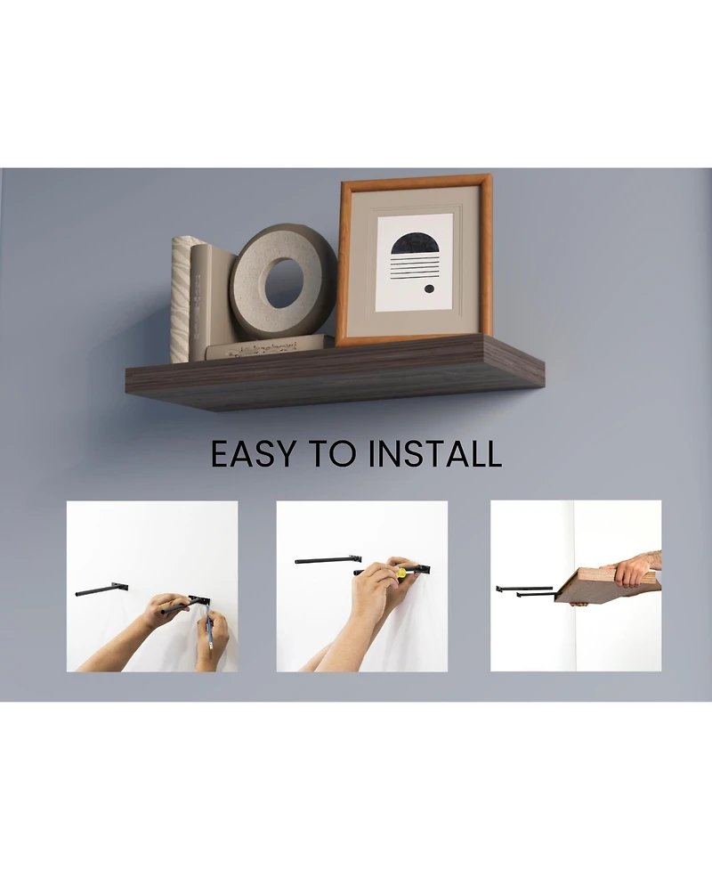 Fm Furniture Set of 2 Iva Floating Shelf