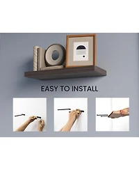 Fm Furniture Set of 2 Iva Floating Shelf