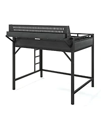 Streamdale Furniture Full Loft Bed with Storage, Pegboard, Usb Ports, and Led Lights
