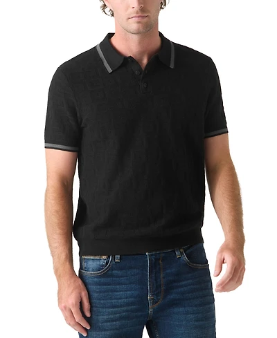 Guess Men's Smith Short-Sleeve Polo Sweater