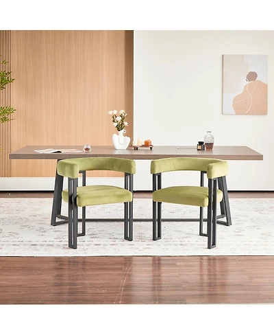 Streamdale Furniture Set of 2 Upholstered Dining Armchairs