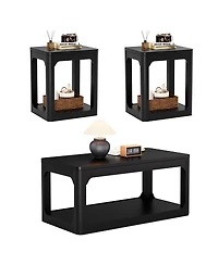 Streamdale Furniture 3-Piece Modern Coffee and Side Table Set with Storage