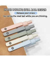 Danrong 10 Pack 0.5mm Fine Point Ink Gel Pens Soft Grip Smooth Writing Journaling Note Taking Office School Supplies Gifts