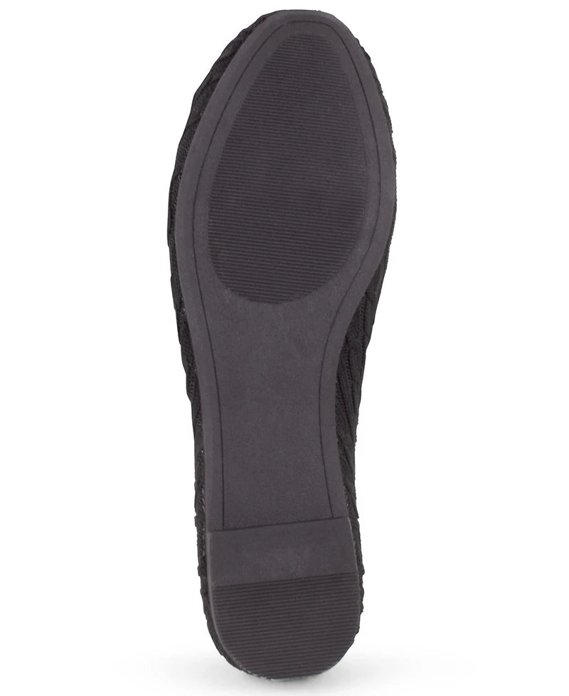 Tahari Women's Cannes Cableknit Slip-On Flats