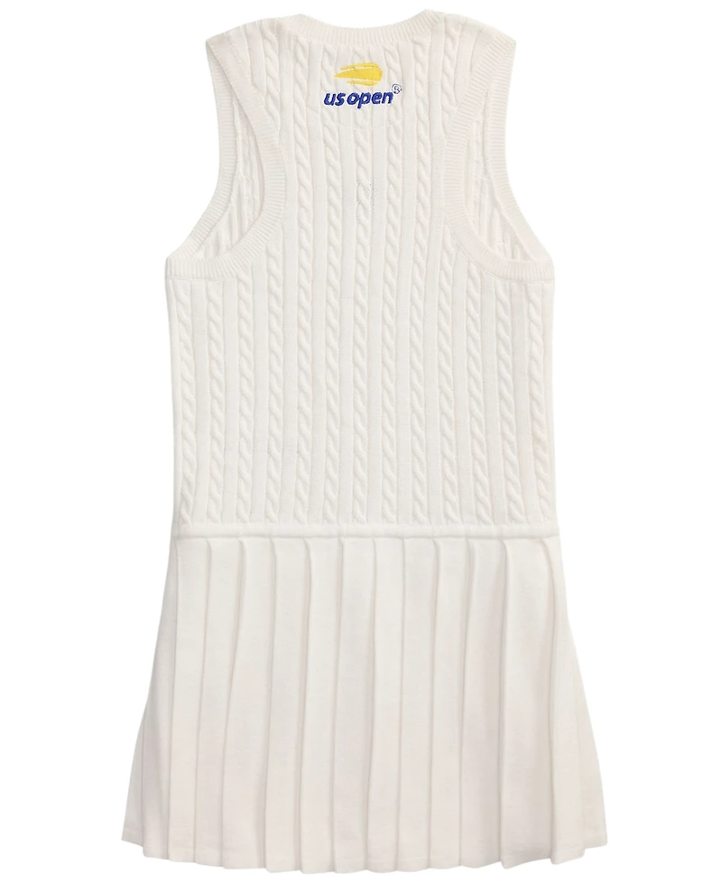 Polo Ralph Lauren Girls' 2T-6X Us Open Sleeveless Sweater Dress