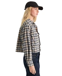 Good American Women's Button-Front Collared Shirt