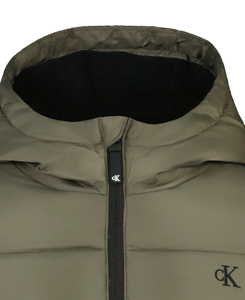 Calvin Klein Boys' 4-7 Relaxed-Fit Long-Sleeve Puffer Jacket