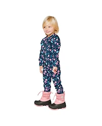 Deux par Baby Girls 6M to 24 M One Piece Thermal Underwear Floral Print