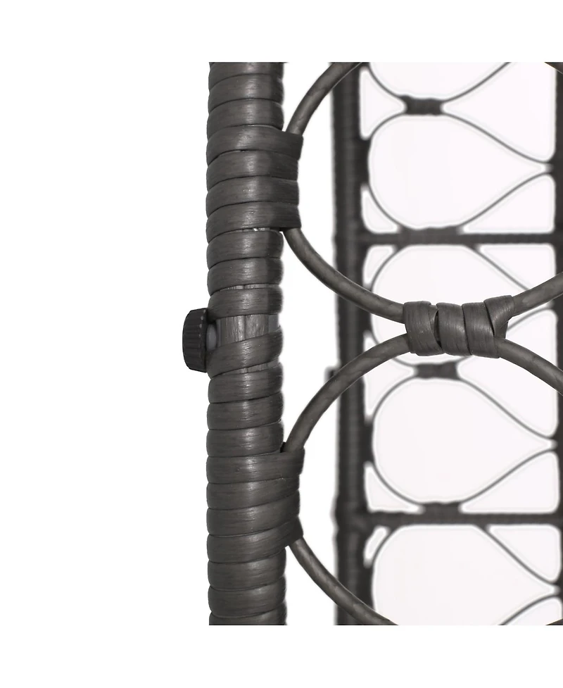 Streamdale Furniture Boho Wicker Outdoor Coffee Table with Looped Design