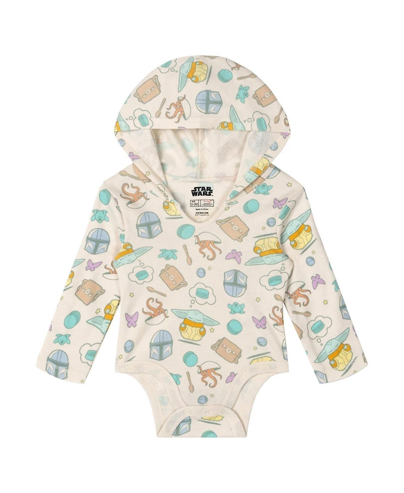 The Mandalorian Baby Boys' ( New born to 24 M ) Star Wars Cosplay Hooded Bodysuit