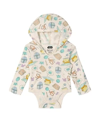 The Mandalorian Baby Boys' ( New born to 24 M ) Star Wars Cosplay Hooded Bodysuit