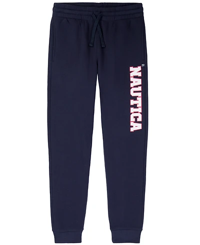 Nautica Boys' 2T-7 Logo Print Fleece Joggers