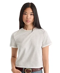 Good American Women's Crewneck Short-Sleeve Cotton Top