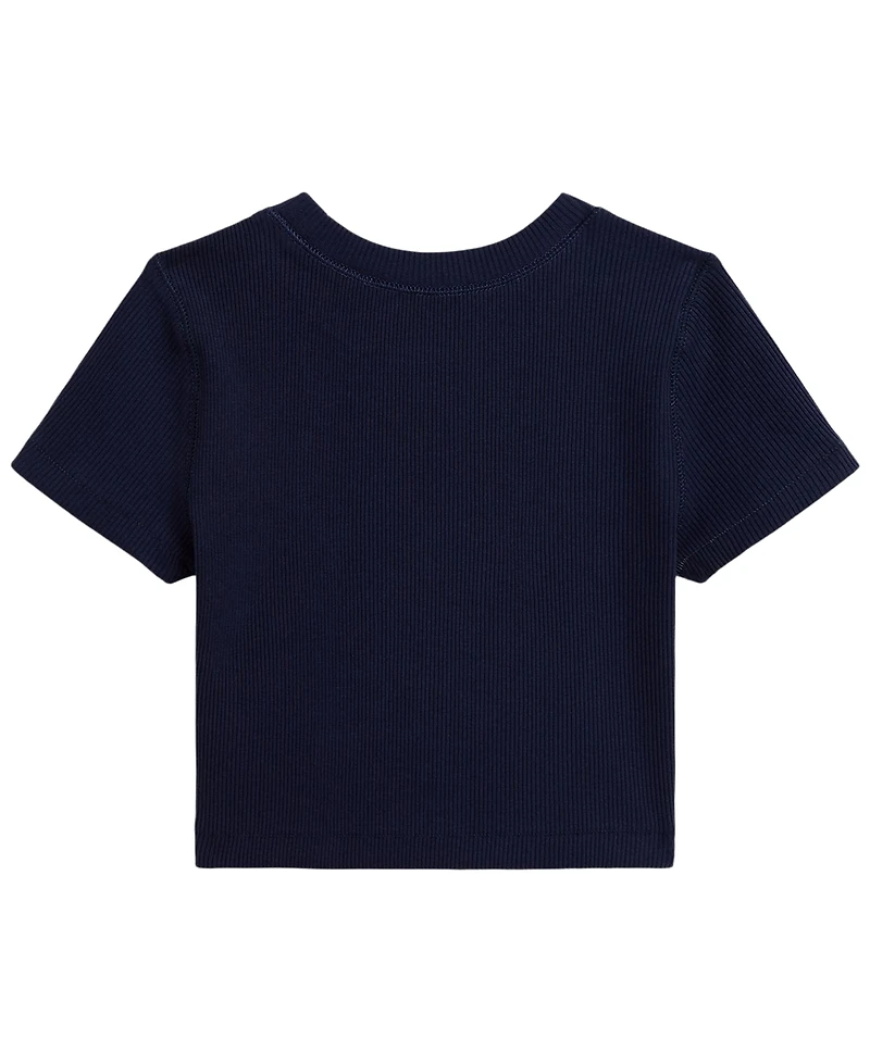 Polo Ralph Lauren Girls' 2T-6X Ribbed Boxy T-Shirt