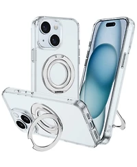 Alpha Digital iPhone 15 Series Case: Magnetic Ring Stand, Shockproof