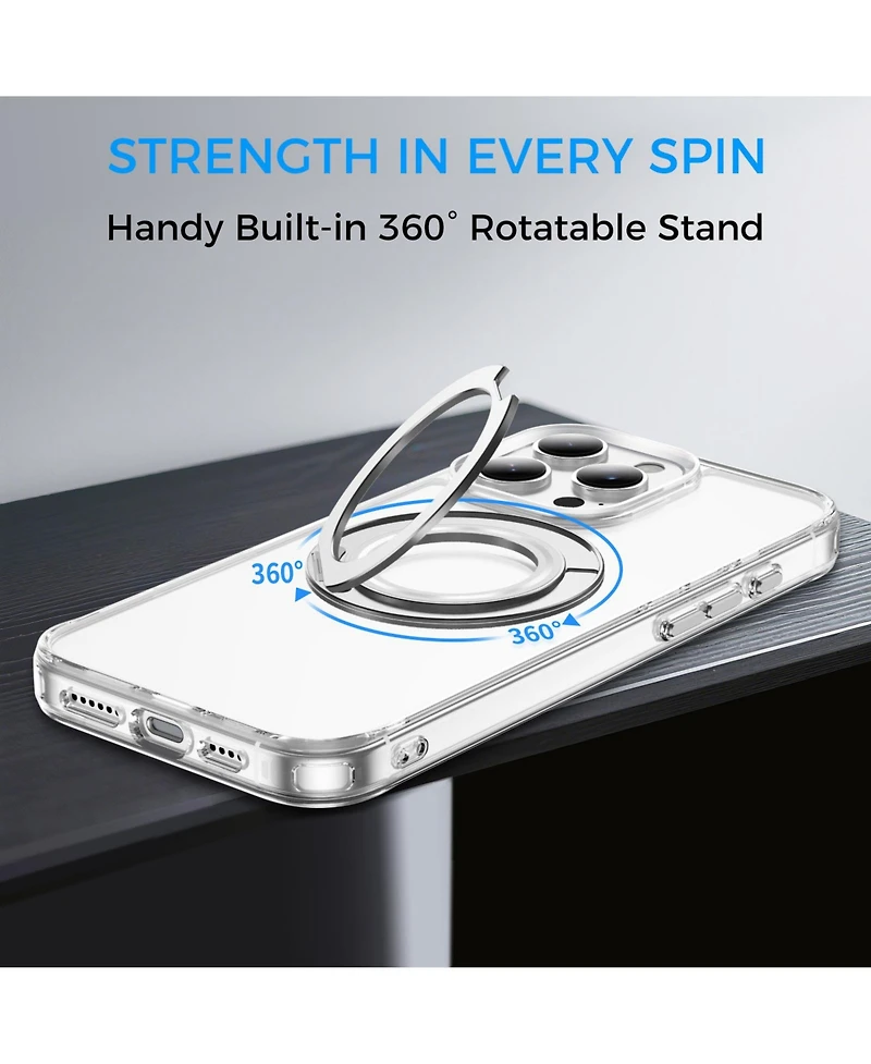 Alpha Digital iPhone Series Case: Magnetic Ring Stand, Shockproof