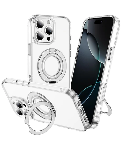 Alpha Digital iPhone Series Case: Magnetic Ring Stand, Shockproof