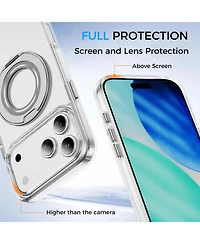 Alpha Digital iPhone 17 Series Magnetic Ring Stand, Shockproof Case