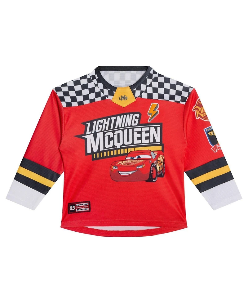 Cars Lightning McQueen Boys' 5 - 12 Athletic Long Sleeve Tee