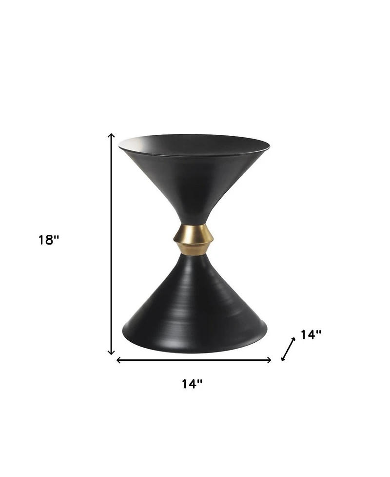 HomeRoots 18" Iron End Table