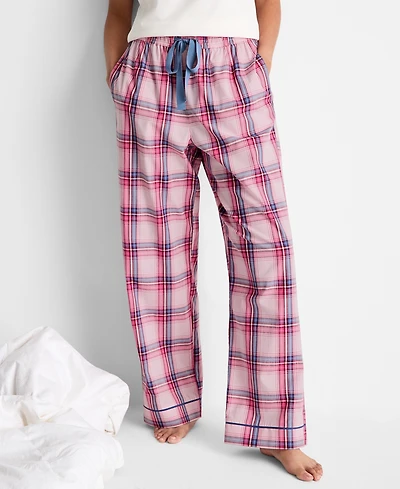 State of Day Women's Poplin Pajama Pants, Xs-3X, Macy's Exclusive