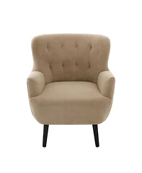 Streamdale Furniture Modern Upholstered Accent Armchair with Rubber Wood Legs