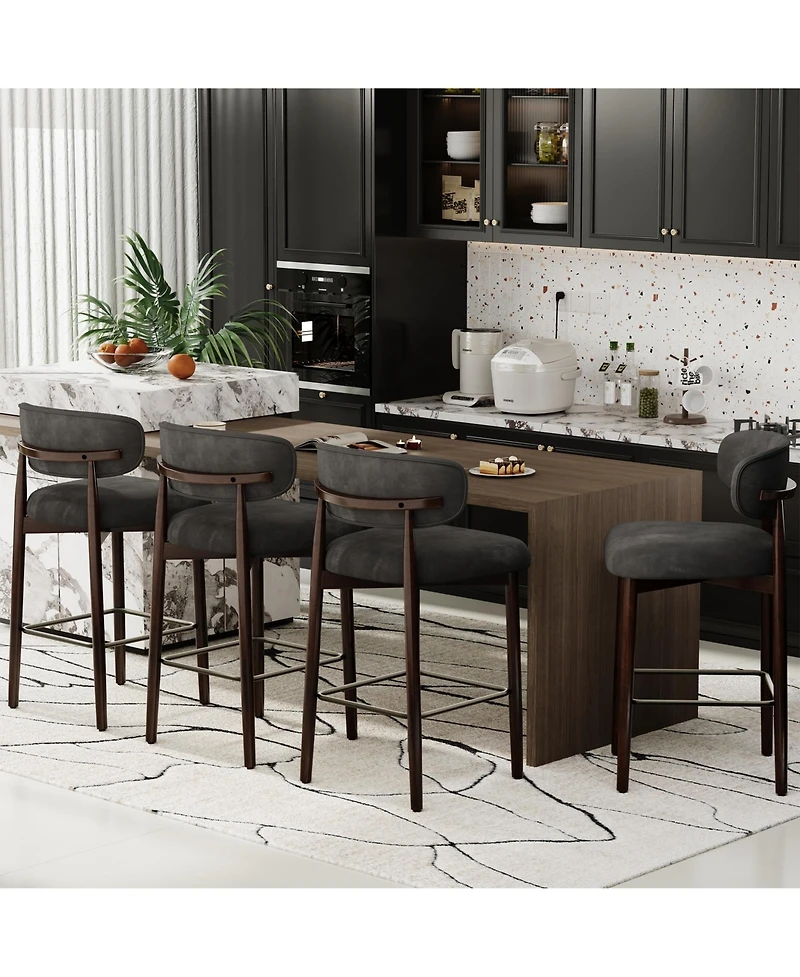 homfan Set of 4 Bar Stools
