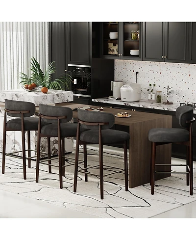 homfan Set of 4 Bar Stools