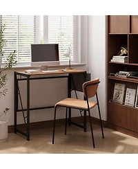 homfan 31.5" Folding Computer Desk – Home Office Desk with Storage Bag and Hook, Foldable Table for Gaming and Study in Small Spaces