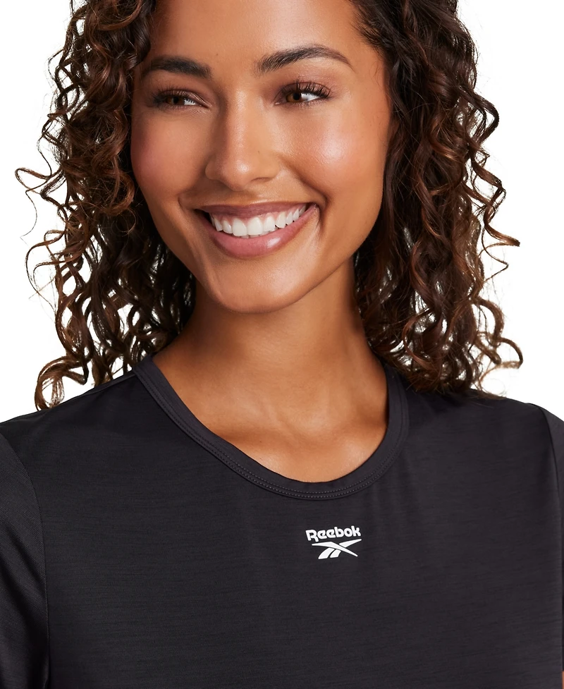 Reebok Women's Marled Crewneck Performance T-Shirt