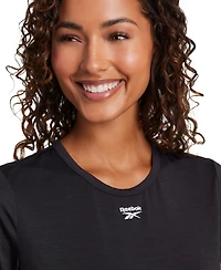 Reebok Women's Marled Crewneck Performance T-Shirt