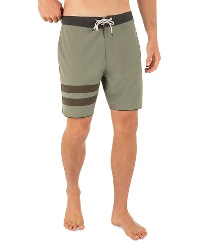 Hurley Men's Phantom Eco Block Party Solid 7" Swimsuits