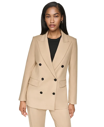Dkny Women's Long-Sleeve Notch Collar Button-Front Blazer