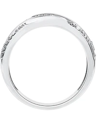 Diamond Twist Look Ring (1/6 ct. t.w.) Sterling Silver