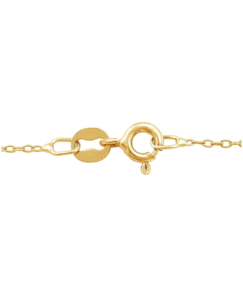 Diamond Giraffe Pendant Necklace in 18k Gold over Sterling Silver (1/10 ct. t.w.)