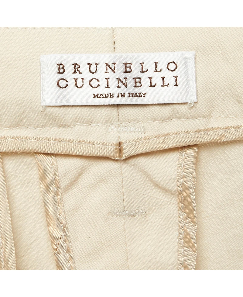 Pre-Owned Brunello Cucinelli Women's Linen Blend Straight Fit Trousers