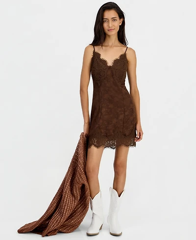 And Now This Women's Lace Mini Slip Dress, Macy's Exclusive