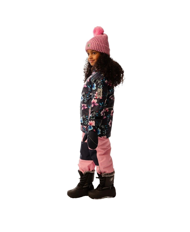 Deux par Little and Big Girl Light Weight Two Piece Chill Snowsuit Floral Print