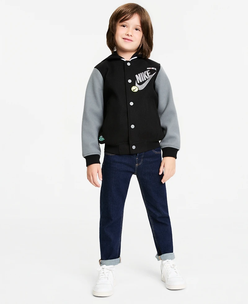 Nike Little Boys Hooded Varsity Jacket