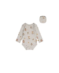 Deux par Baby Boy 3M To 24M Cotton Onesie Animal Print