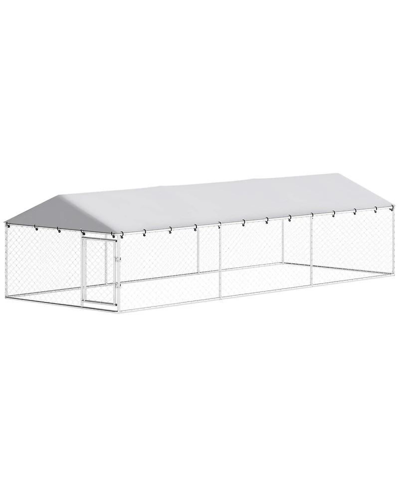 Ruie Outdoor Dog Kennel Dog Run for Large Dogs with Waterproof Roof