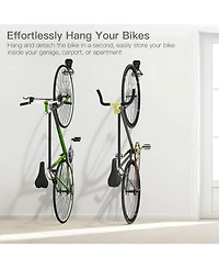 Xdovet Bike Wall Mount Fixed Hook Heavy Duty Vertical Stand Hanger Brackets 4 Pack