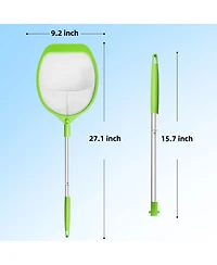 Xdovet Hot Tub Skimmer Net Aluminum Pole Fine Mesh