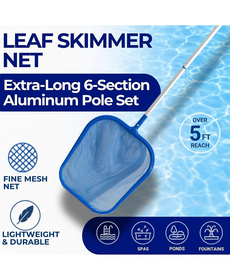 Xdovet Pool Skimmer Net with Extendable Pole