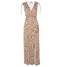 Lascana Women's Tie Detail Maxi Dress