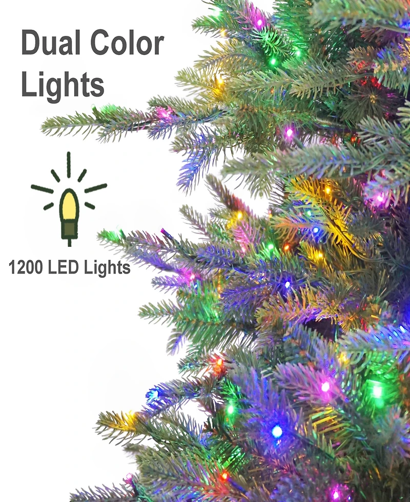 Puleo International 7.5" Pre-Lit Artificial Norwood Fir Tree