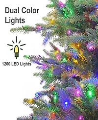 Puleo International 7.5" Pre-Lit Artificial Norwood Fir Tree